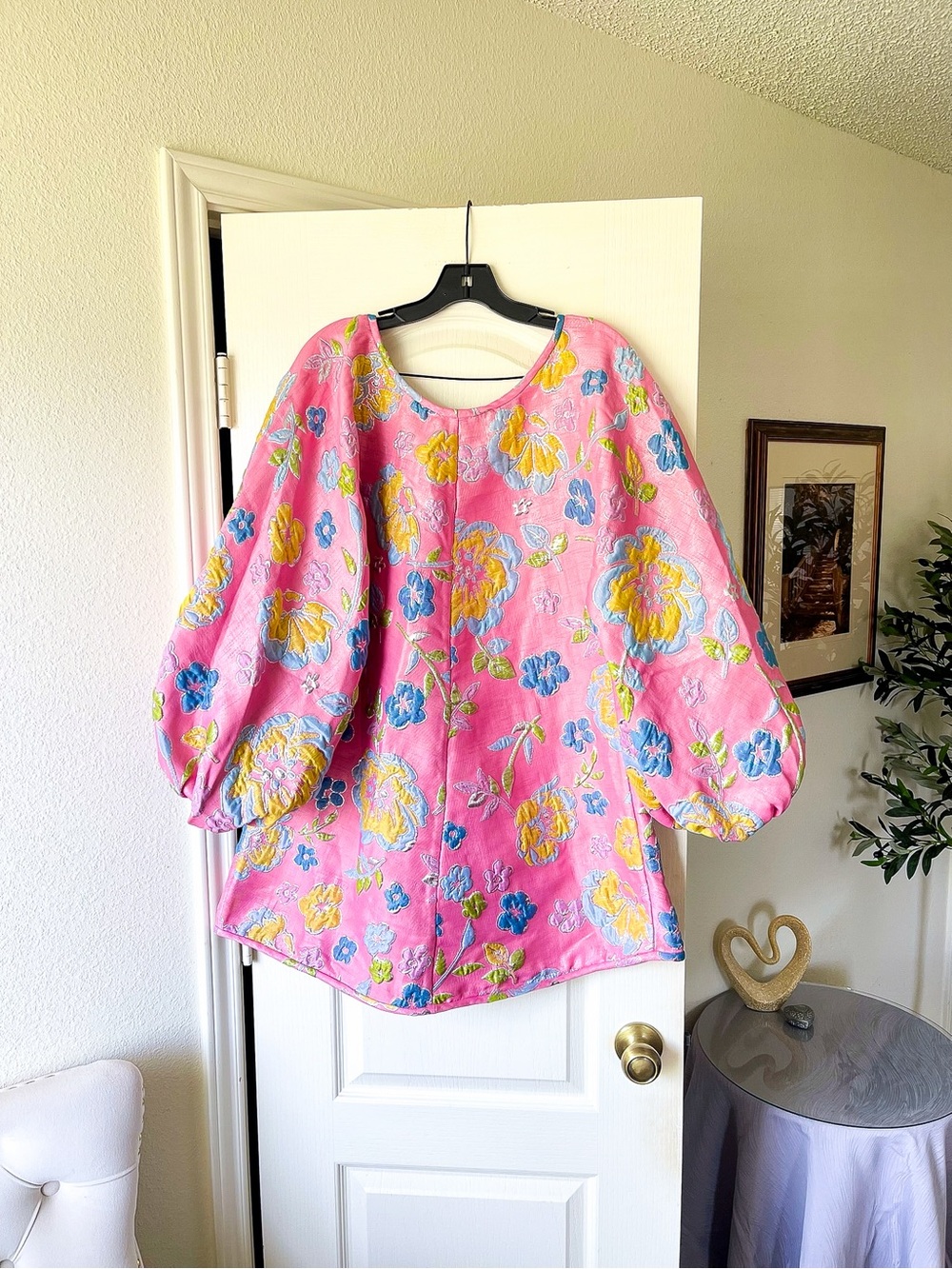 Arianne Elmy Good Luck Jacquard Mini Dress Bright Pink Medium EUC - Picture 8 of 10